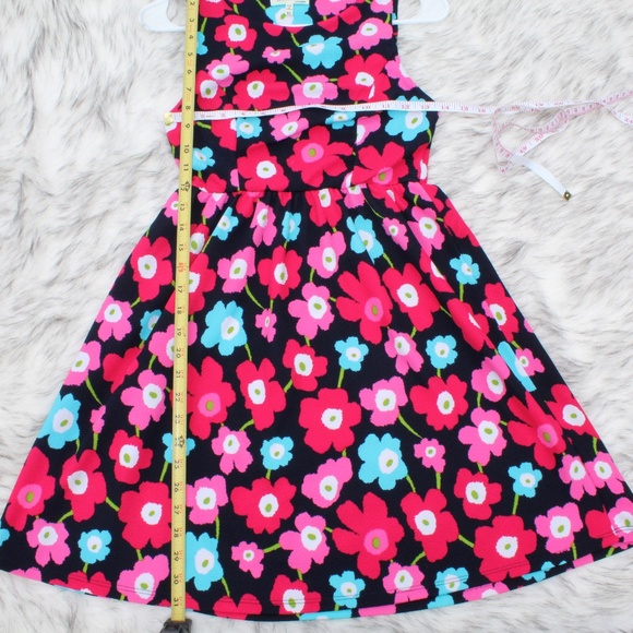 Monteau Floral Print Mini Dress W/Back Bows SZ XS - Picture 3 of 8